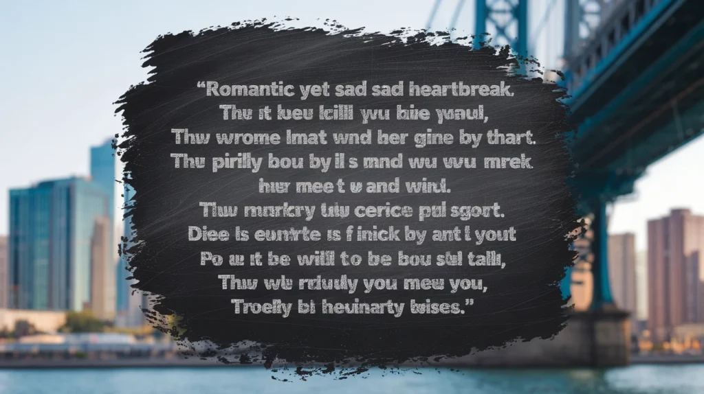 Romantic Yet Sad Heartbreak Lyrics