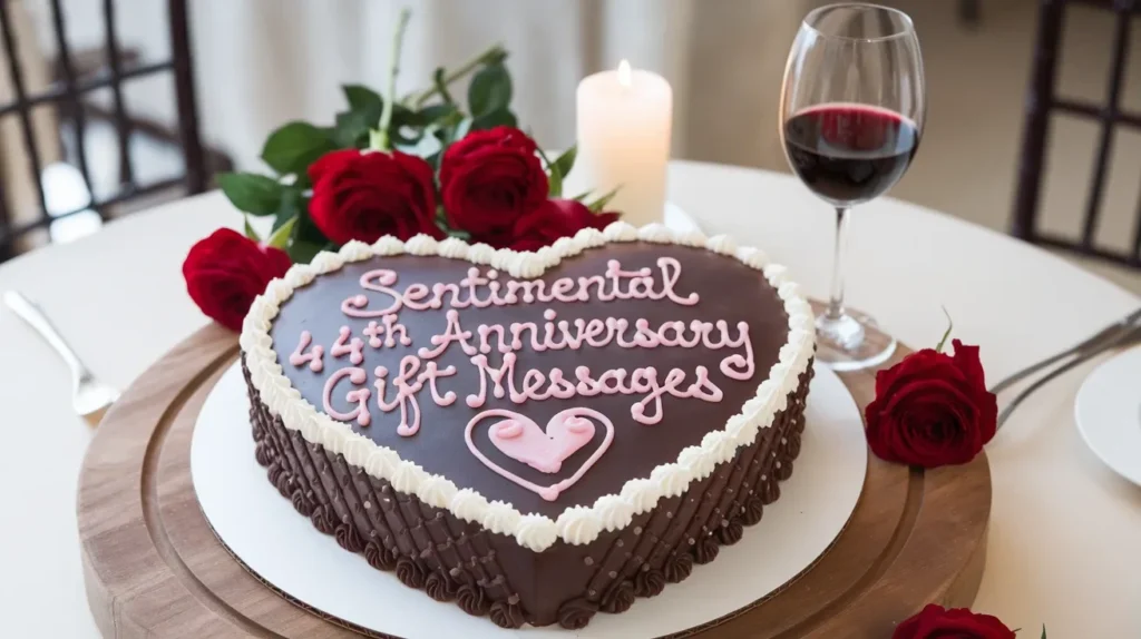 Sentimental 44th Anniversary Gift Messages