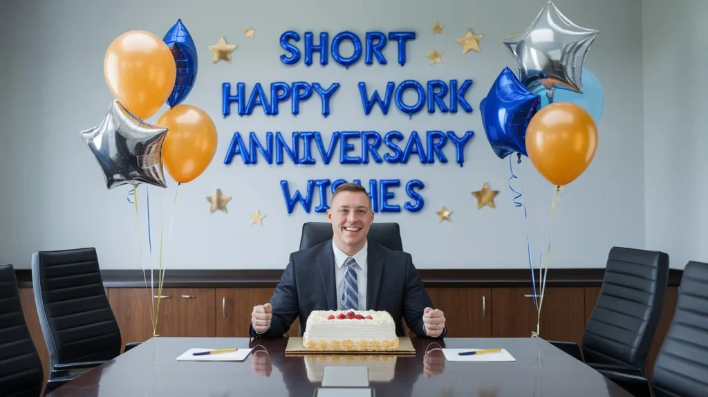 Short Happy Work Anniversary Wishes