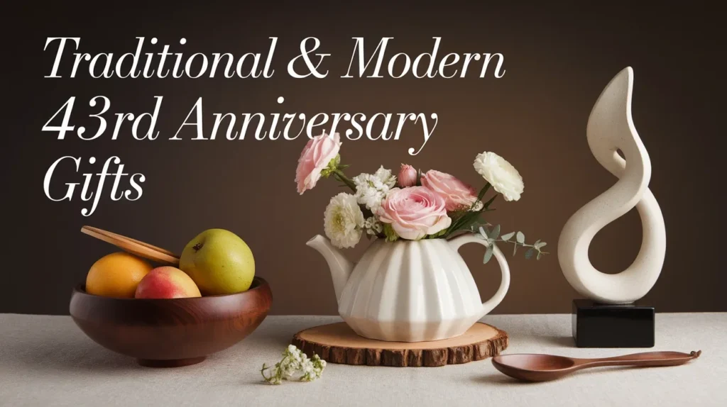Traditional & Modern 43rd Anniversary Gifts