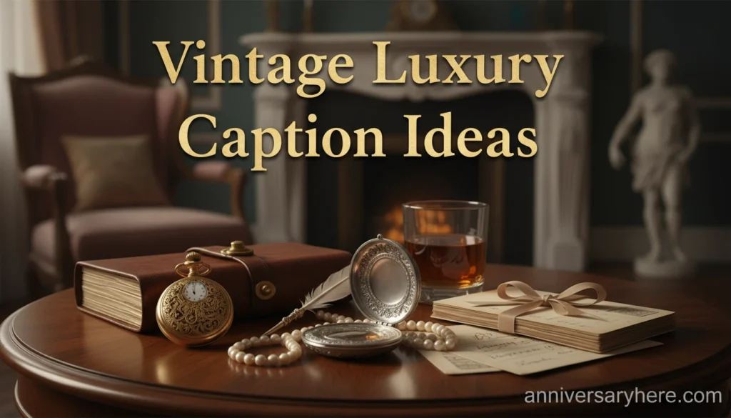 Vintage Luxury Caption Ideas
