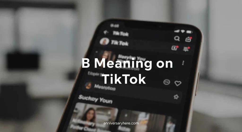 B Meaning on TikTok