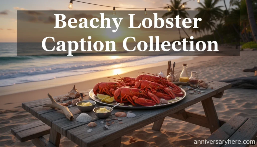 Beachy Lobster Caption Collection