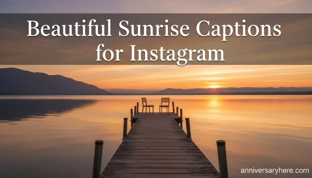 Beautiful Sunrise Captions for Instagram