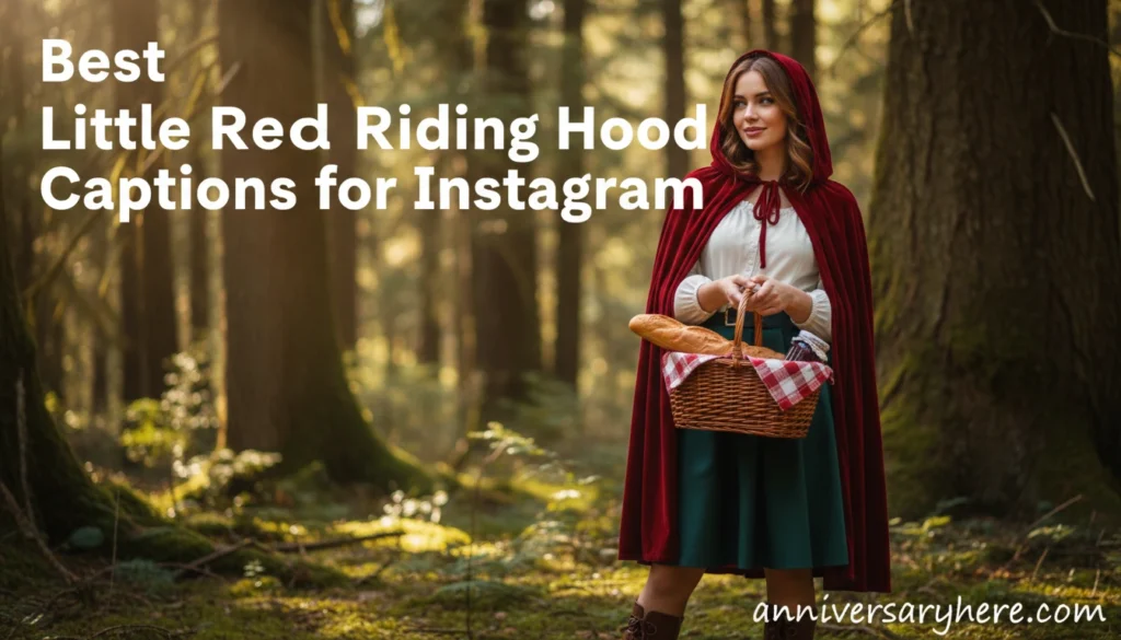 Best Little Red Riding Hood Captions for Instagram