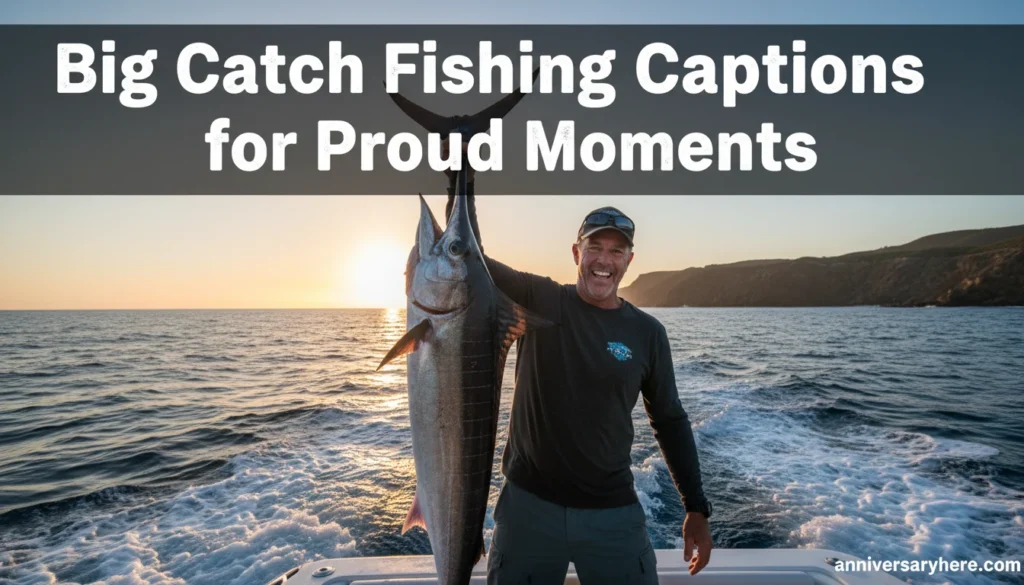 Big Catch Fishing Captions for Proud Moments
