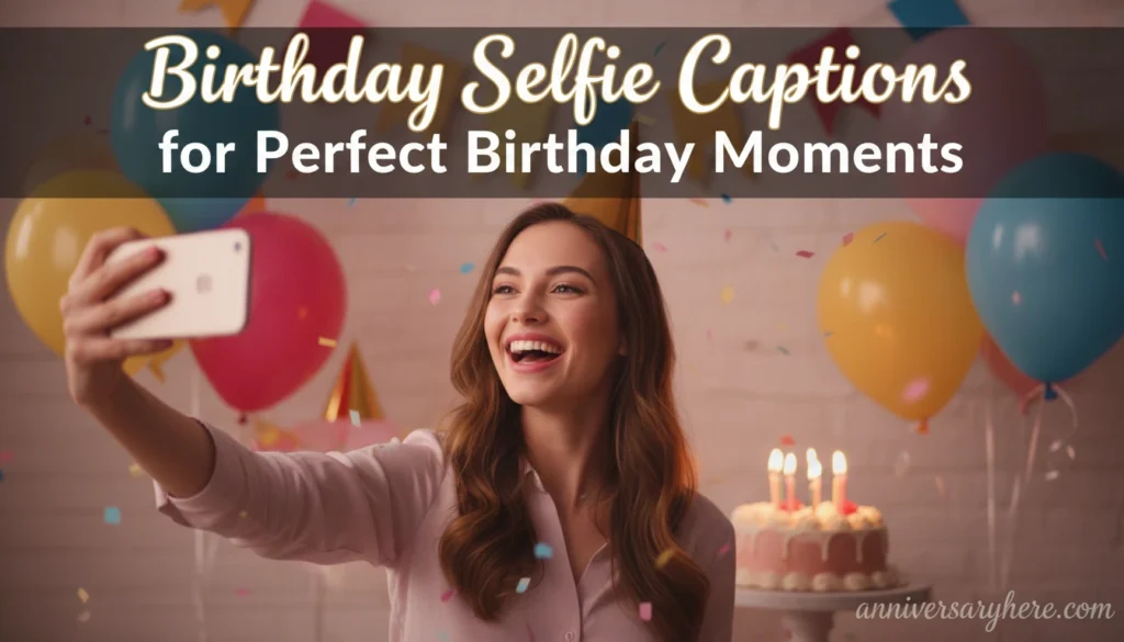 Birthday Selfie Captions for Perfect Birthday Moments