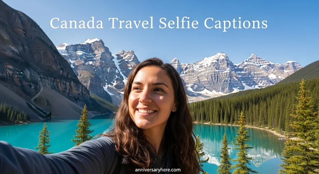 Canada Travel Selfie Captions