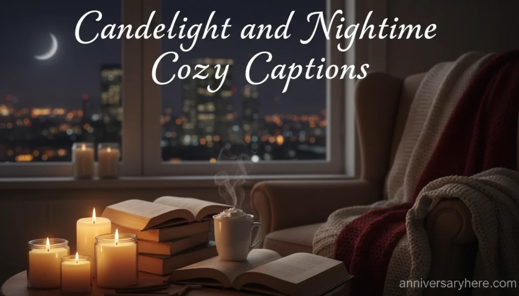 Candlelight and Nighttime Cozy Captions
