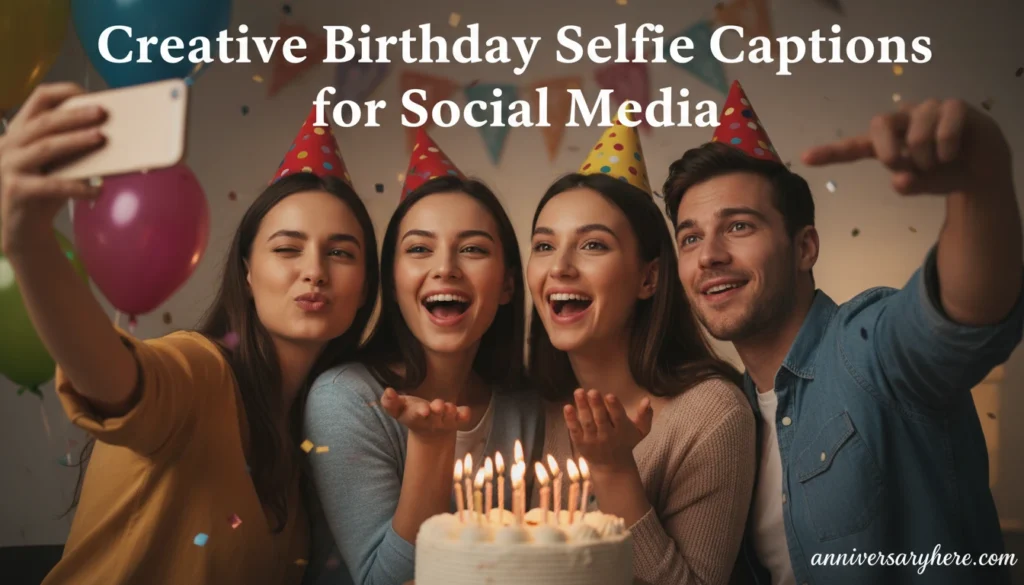 Creative Birthday Selfie Captions for Social Media