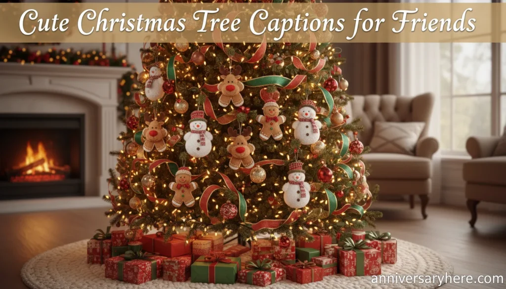 Cute Christmas Tree Captions for Friends