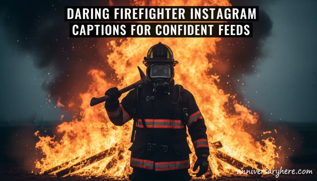 Daring Firefighter Instagram Captions for Confident Feeds