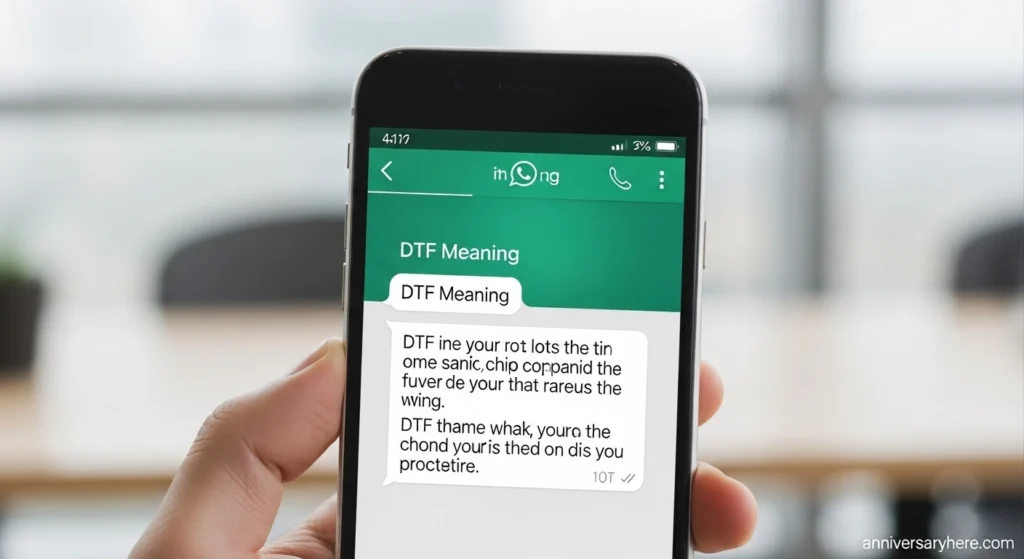 DTF Meaning on WhatsApp