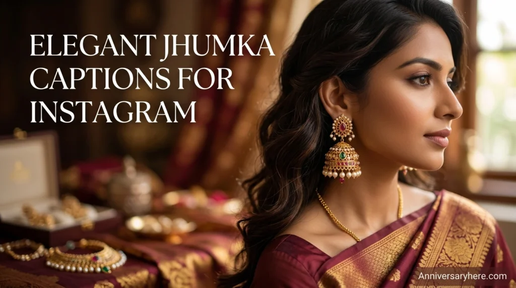 Elegant Jhumka Captions for Instagram