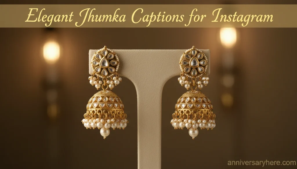 Elegant Jhumka Captions for Instagram