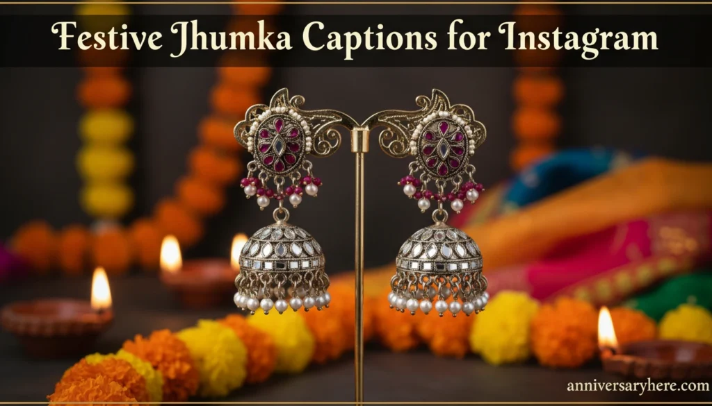 Festive Jhumka Captions for Instagram