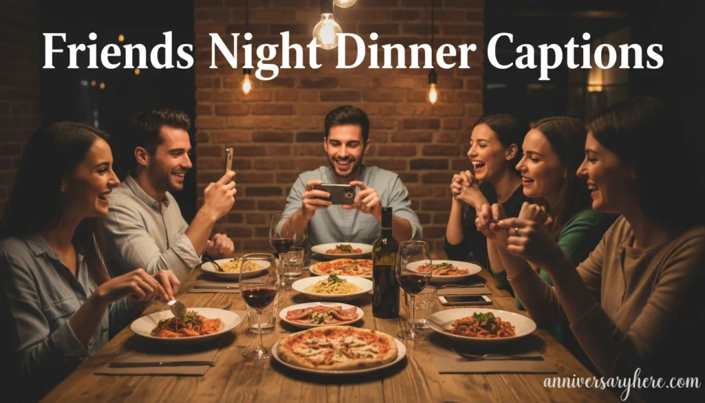Friends Night Dinner Captions