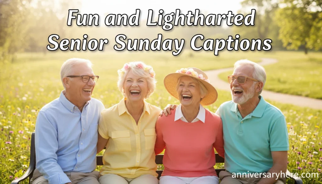 Fun and Lighthearted Senior Sunday Captions