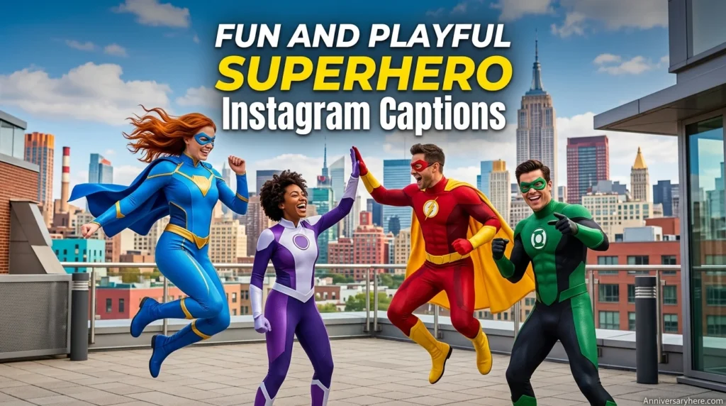 Fun and Playful Superhero Instagram Captions