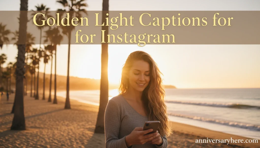 Golden Light Captions for Instagram