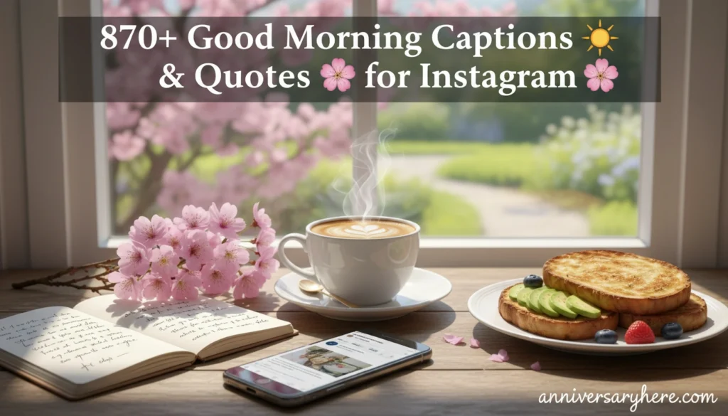 Good Morning Captions ☀️ & Quotes 🌸 for Instagram