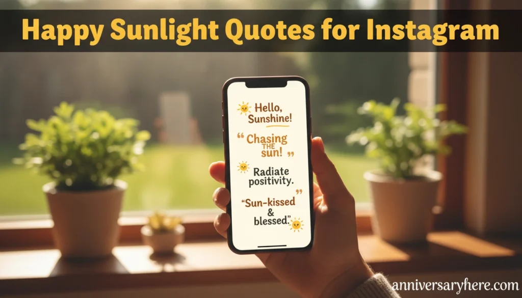Happy Sunlight Quotes for Instagram