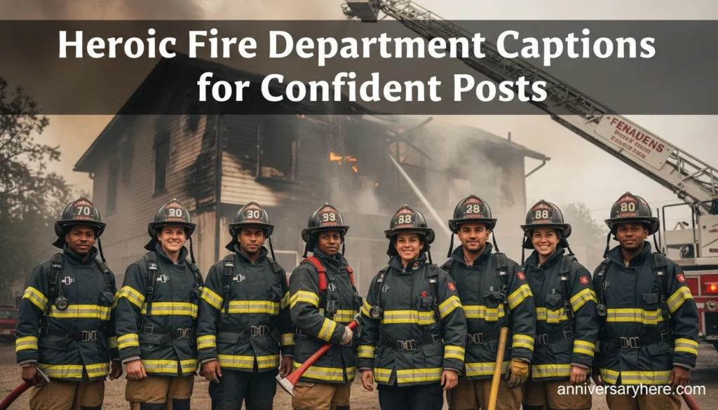 Heroic Fire Department Captions for Confident Posts