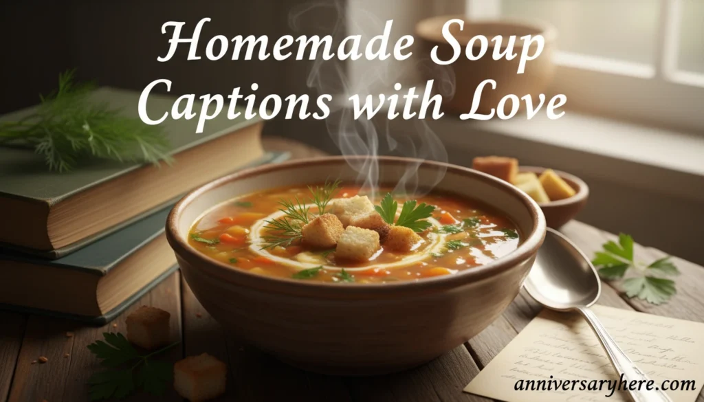 Homemade Soup Captions with Love