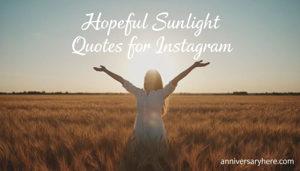 Hopeful Sunlight Quotes for Instagram