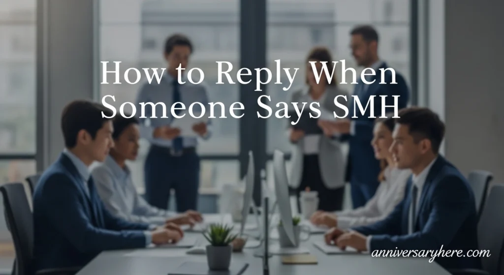 How to Reply When Someone Says SMH