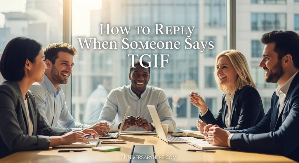 How to Reply When Someone Says TGIF