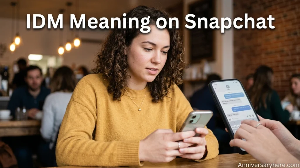 IDM Meaning on Snapchat