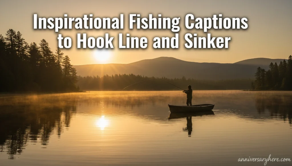 Inspirational Fishing Captions to Hook Line and Sinker