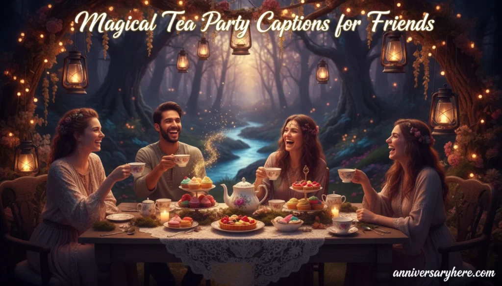 Magical Tea Party Captions for Friends