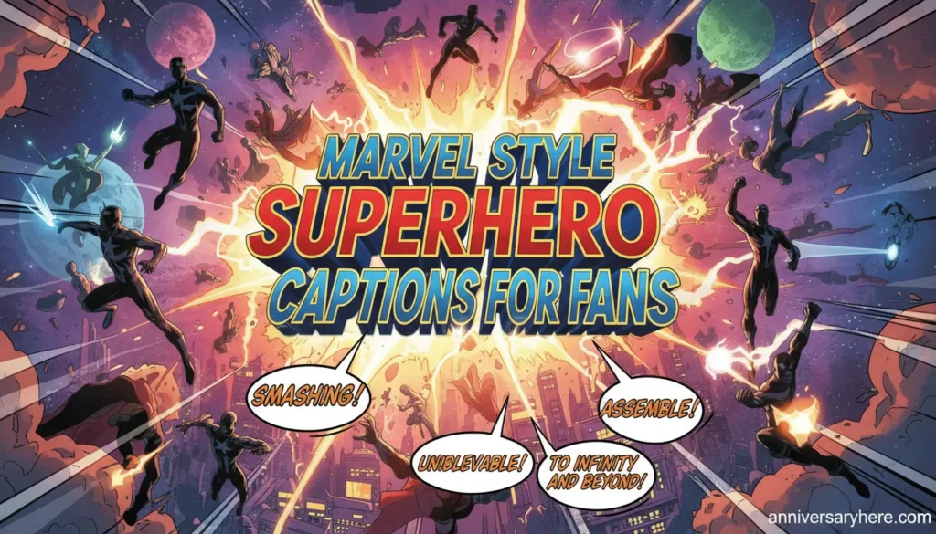 Marvel Style Superhero Captions for Fans