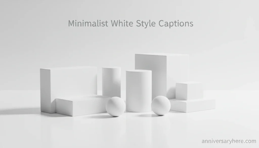 Minimalist White Style Captions