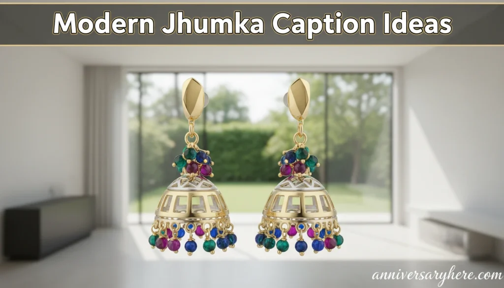 Modern Jhumka Caption Ideas