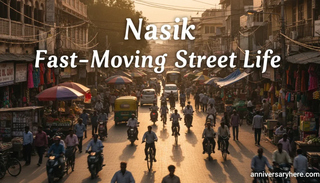 Nasik Fast-Moving Street Life