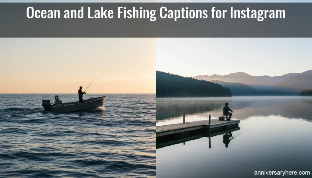 Ocean and Lake Fishing Captions for Instagram
