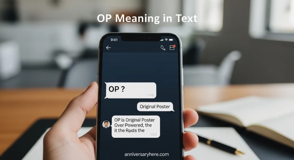 OP Meaning in Text
