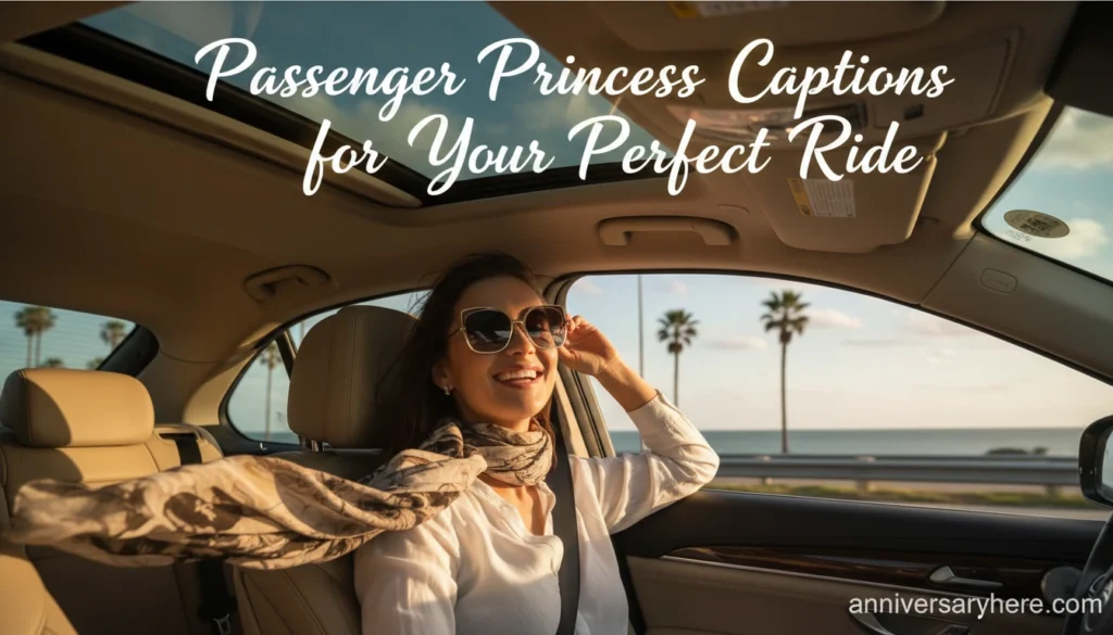 Passenger Princess Captions for Your Perfect Ride