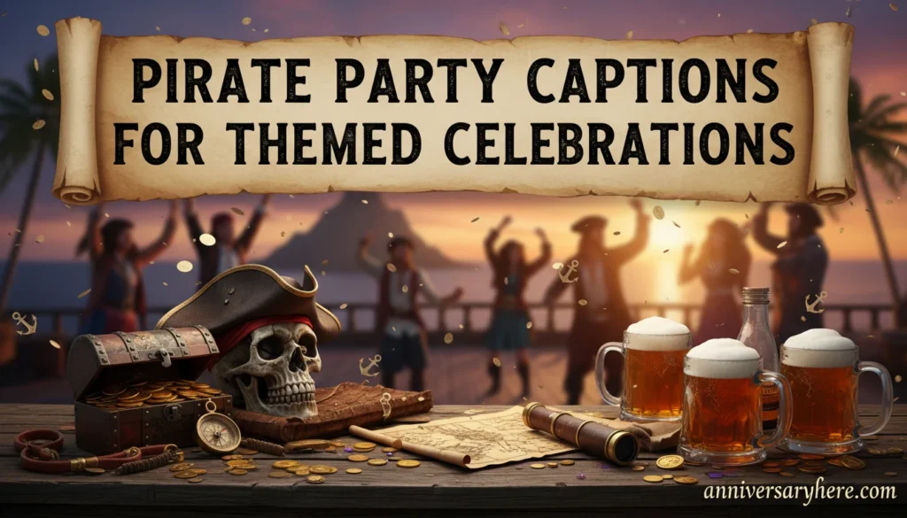 Pirate Party Captions for Themed Celebrations