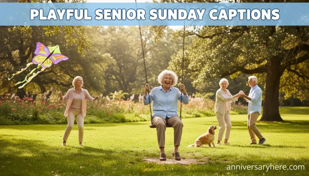 Playful Senior Sunday Captions