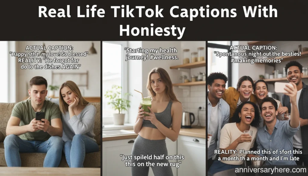 Real Life TikTok Captions With Honesty
