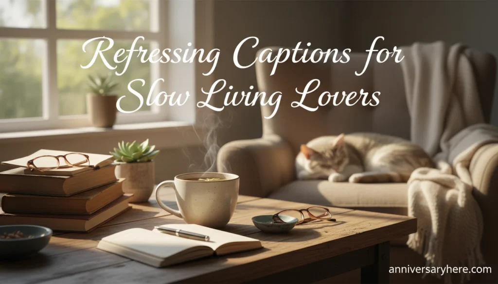 Refreshing Captions for Slow Living Lovers