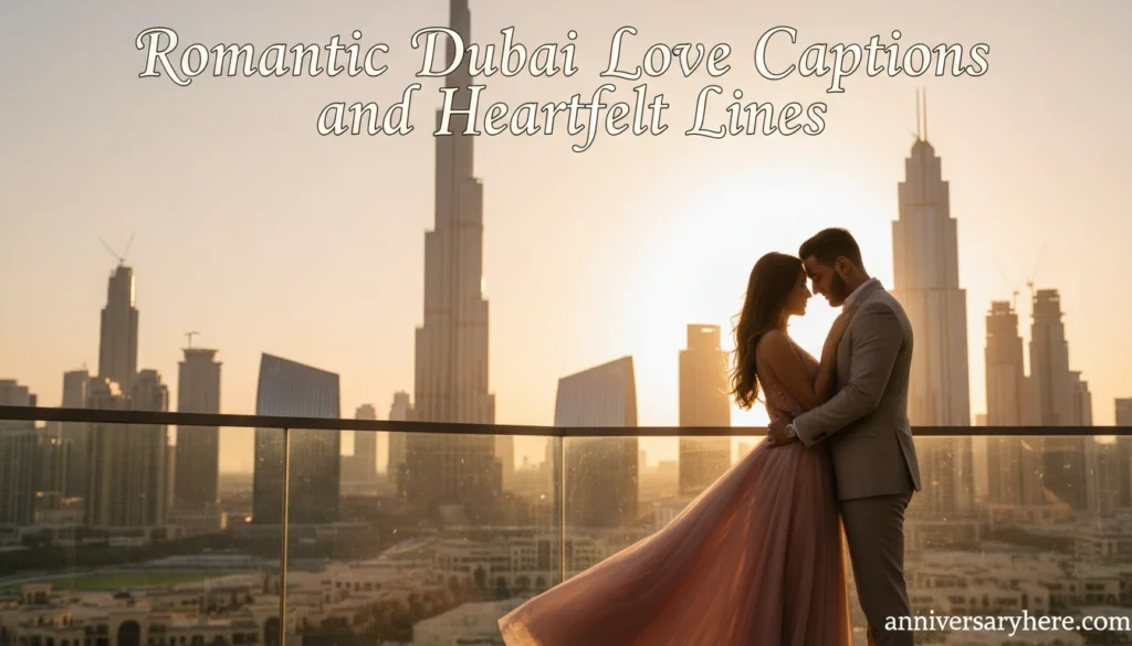 Romantic Dubai Love Captions and Heartfelt Lines