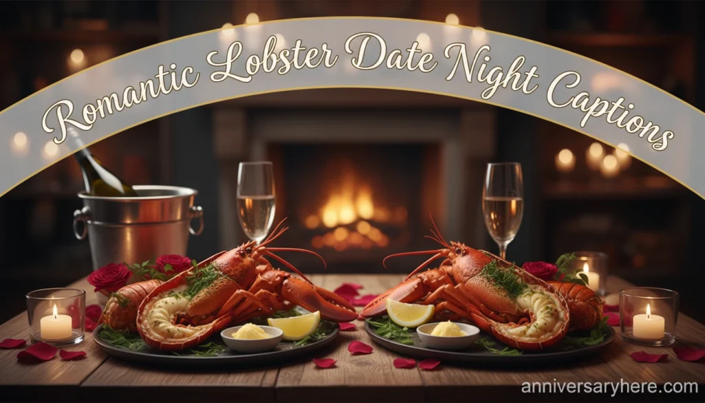Romantic Lobster Date Night Captions