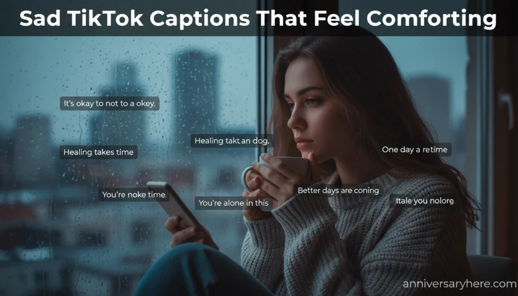 Sad TikTok Captions That Feel Comforting
