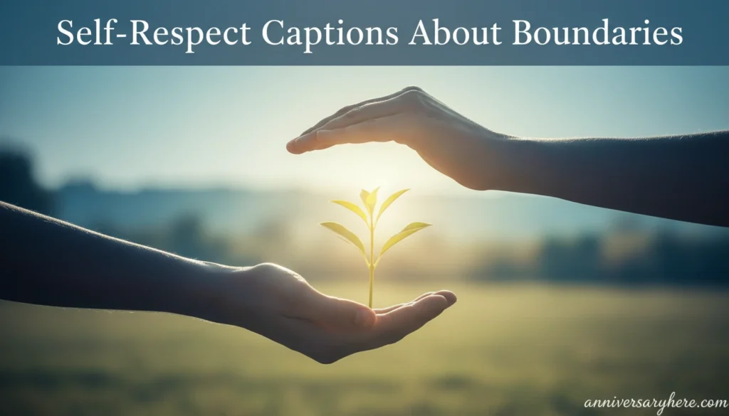 Self-Respect Captions About Boundaries