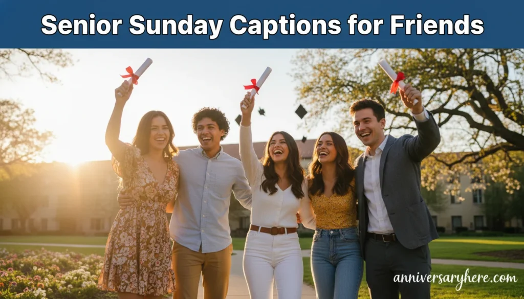 Senior Sunday Captions for Friends